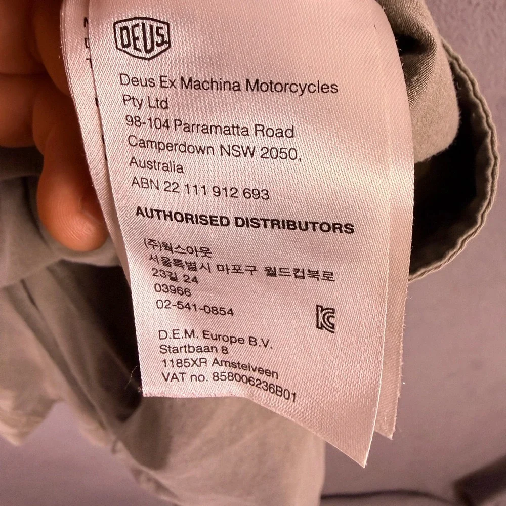 Deus Ex Machina Motorcycles Board Shorts Mens 38 Tugu Garment Dye  Swim Trunks
